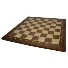 Schaak  Schaakbord Noten ingelegd veldmaat 55 mm, staunton 6 - Hout - uitvoering