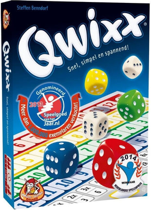 Dit is een foto van het spel Qwixx te koop bij Speldorado Spellenwinkel Delft