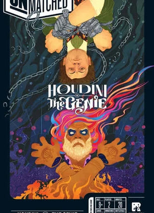 Houdini vs. De Geest uit de Lamp  Unmatched – strategisch bordspel – 2 tot 4 spelers
