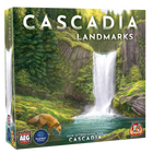 Dit is een foto van het spel Cascadia Landmarks te koop bij Speldorado Spellenwinkel Delft