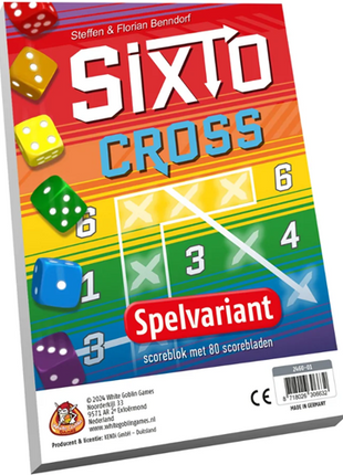 Sixto cross – gezellig dobbelspel – 2 tot 4 spelers