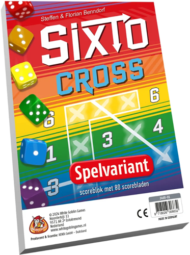 Sixto cross – gezellig dobbelspel – 2 tot 4 spelers