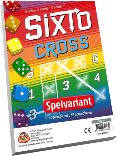 Dit is een foto van het spel Sixto cross te koop bij Speldorado Spellenwinkel Delft