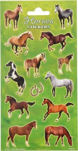 Paper Sticker Sheet - Horses 1, FUN-100472 van Boosterbox te koop bij Speldorado !