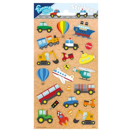 Paper Sticker Sheet - Vehicles 2, FUN-100674 van Boosterbox te koop bij Speldorado !