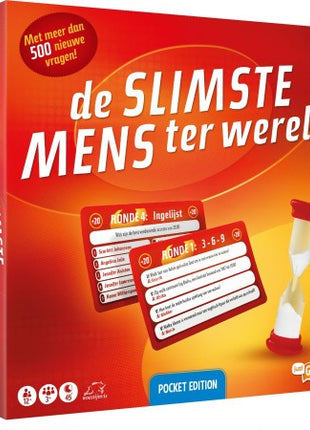 Dit is een foto van het spel De Slimste Mens ter Wereld Reiseditie te koop bij Speldorado Spellenwinkel Delft