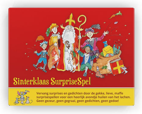 Sinterklaas Surprisespel - pakjesavond partygame voor de hele familie - 3+ – party kaartspel – 2 tot 4 spelers