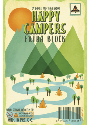 Happy Campers Extra Block – gezellig dobbelspel – 2 tot 4 spelers