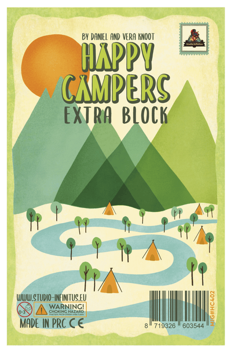 Happy Campers Extra Block – gezellig dobbelspel – 2 tot 4 spelers