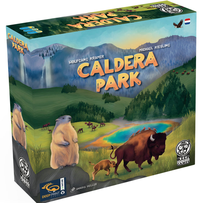 Dit is een foto van het spel Caldera Park te koop bij Speldorado Spellenwinkel Delft