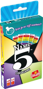 Name 5 NL Cardgame – gezellig kaartspel – 2 tot 4 spelers