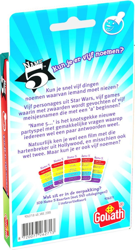 Name 5 Cardgame