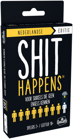 Dit is een foto van het spel Shit Happens Pocket Editie 18+ te koop bij Speldorado Spellenwinkel Delft