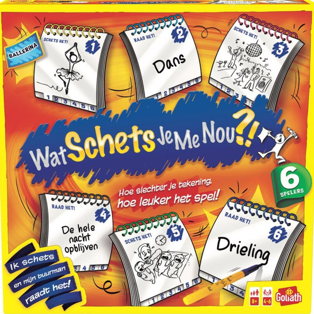 Wat schets je me nou?! 6 spelers - grote verpakking