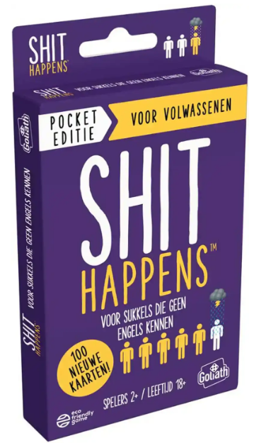Shit Happens Pocket Editie 18+ Edition 2 – party kaartspel – 2 tot 4 spelers
