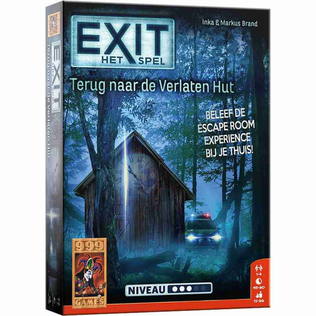 Dit is een foto van het spel Terug Naar De Verlaten Hut - Exit te koop bij Speldorado Spellenwinkel Delft