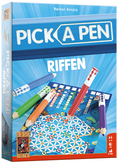 Pick a Pen Riffen – gezellig dobbelspel – 2 tot 4 spelers