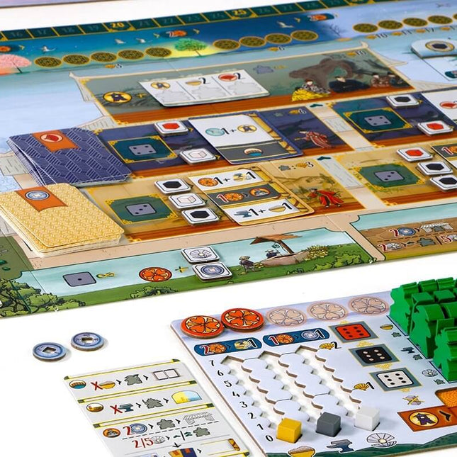 Dit is een foto van het spel Het Witte Kasteel van Himeji te koop bij Speldorado Spellenwinkel Delft
