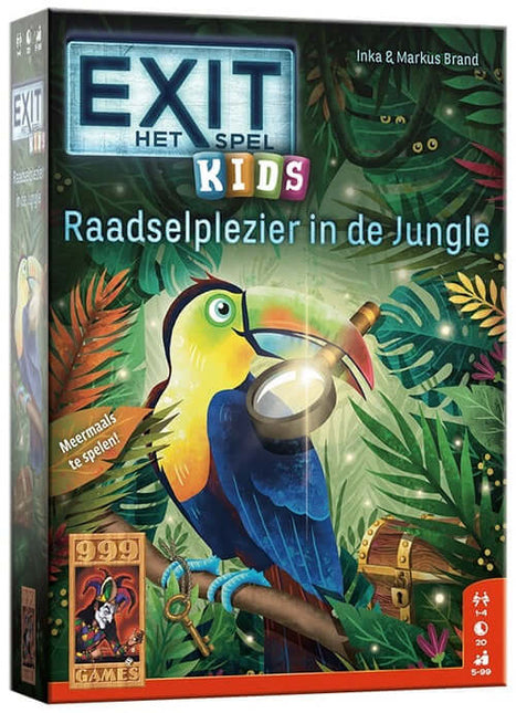 Dit is een foto van het spel Kids Raadselplezier in de Jungle - Exit te koop bij Speldorado Spellenwinkel Delft