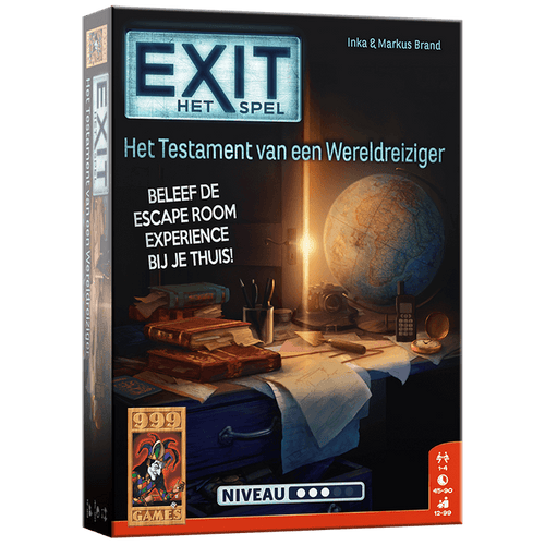 EXIT - Het Testament van een Wereldreiziger, 999-EXI24 van 999 Games te koop bij Speldorado !