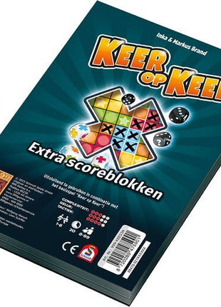 Scoreblokken Keer op Keer twee stuks Level 1 – gezellig dobbelspel – 2 tot 4 spelers