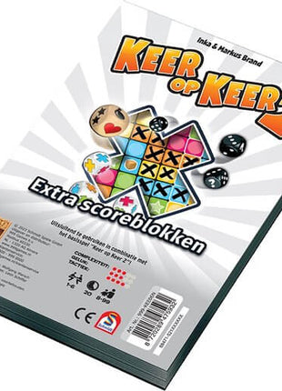Scoreblokken Keer op Keer 2 twee stuks Level 1 – gezellig dobbelspel – 2 tot 4 spelers