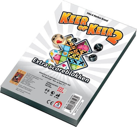 Scoreblokken Keer op Keer 2 twee stuks Level 1 – gezellig dobbelspel – 2 tot 4 spelers