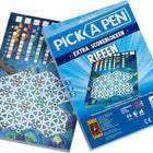 Dit is een foto van het spel Pick a Pen Riffen Scoreblokken te koop bij Speldorado Spellenwinkel Delft