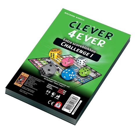 Scoreblokken Clever 4Ever Challenge – gezellig dobbelspel – 1 tot 4 spelers