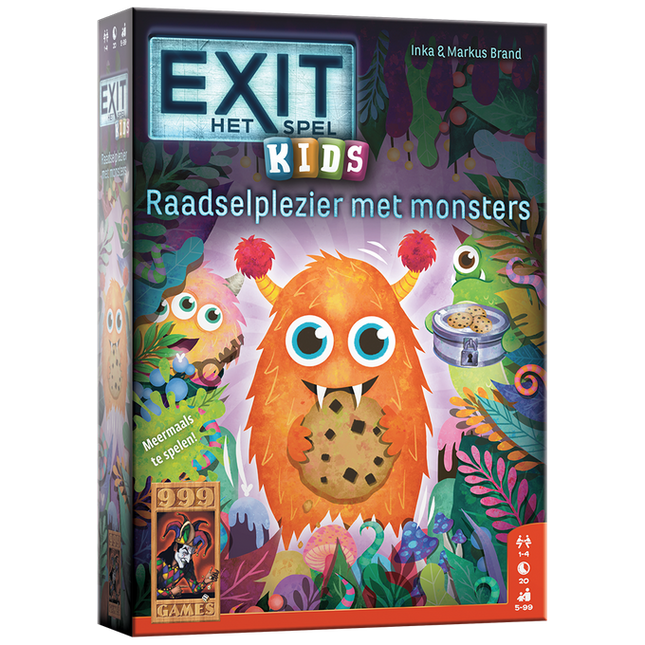 Dit is een foto van het spel Raadselplezier met Monsters - Exit Kids te koop bij Speldorado Spellenwinkel Delft