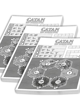 Catan dobbelspel scoreblok