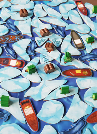 Dit is een foto van het spel Ice Floes & Foes te koop bij Speldorado Spellenwinkel Delft