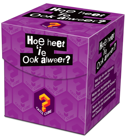 Dit is een foto van het spel Quiz Cube - Hoe Heet 'ie Ook Alweer? te koop bij Speldorado Spellenwinkel Delft
