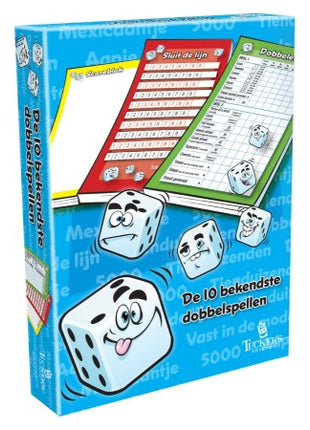 Dobbelen  De 10 Bekendste Dobbelspellen - Kunststof - uitvoering