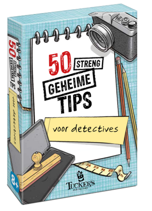 Dit is een foto van het spel 50 streng geheime tips voor detectives te koop bij Speldorado Spellenwinkel Delft