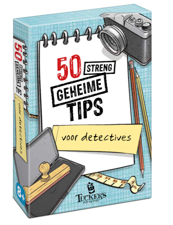 Dit is een foto van het spel 50 streng geheime tips voor detectives te koop bij Speldorado Spellenwinkel Delft