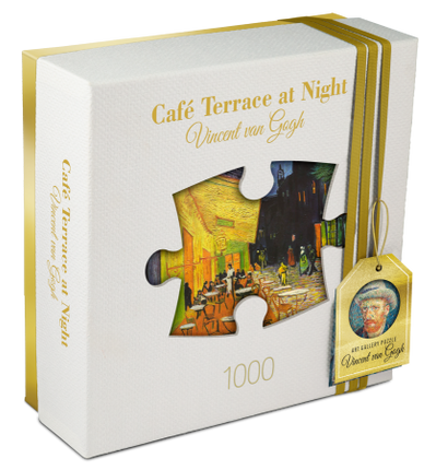 Dit is een foto van het spel Art Gallery - Café Terrace at Night - Vincent van Gogh te koop bij Speldorado Spellenwinkel Delft