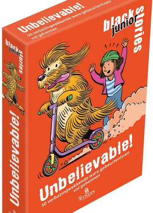 Unbelievable! - black stories junior – party kaartspel – 1 speler