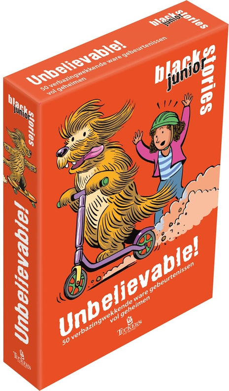 Unbelievable! - black stories junior – party kaartspel – 1 speler
