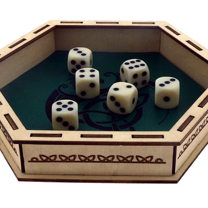 Dobbelbak Hout Draak Groen