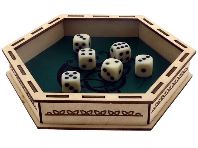 Dobbelbak Hout Draak Groen