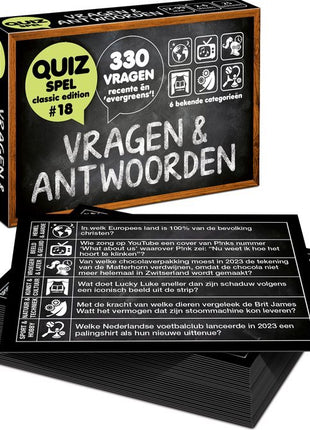 Dit is een foto van het spel Vragen & Antwoorden #18 - Kaartspel te koop bij Speldorado Spellenwinkel Delft