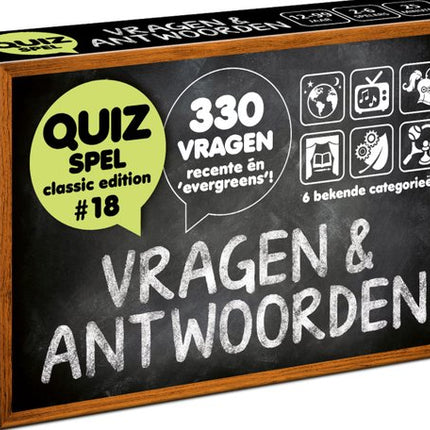 Dit is een foto van het spel Vragen & Antwoorden #18 - Kaartspel te koop bij Speldorado Spellenwinkel Delft