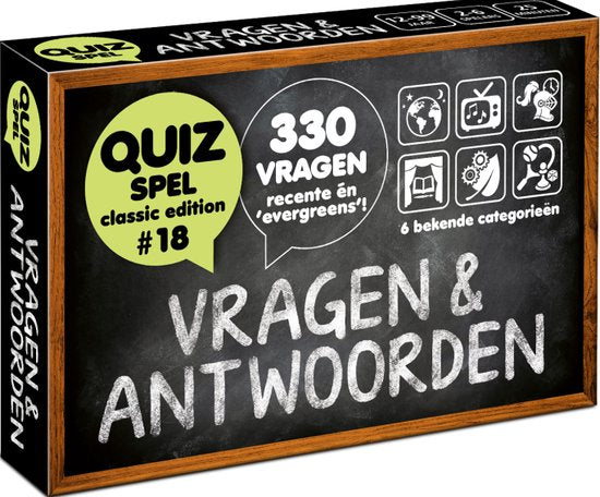 Dit is een foto van het spel Vragen & Antwoorden #18 - Kaartspel te koop bij Speldorado Spellenwinkel Delft