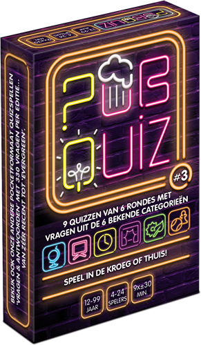 Pubquiz #3 – gezellig kaartspel – 2 tot 4 spelers