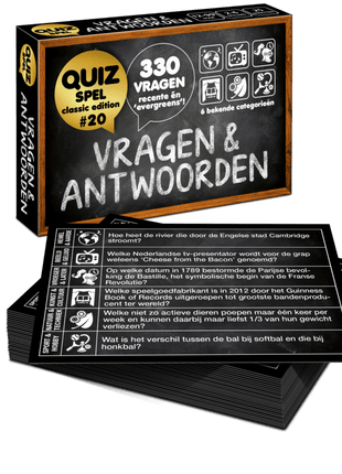 Vragen & Antwoorden #20 – party kaartspel – 2 tot 4 spelers