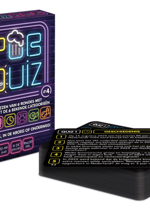 Pubquiz #4 – gezellig kaartspel – 2 tot 4 spelers