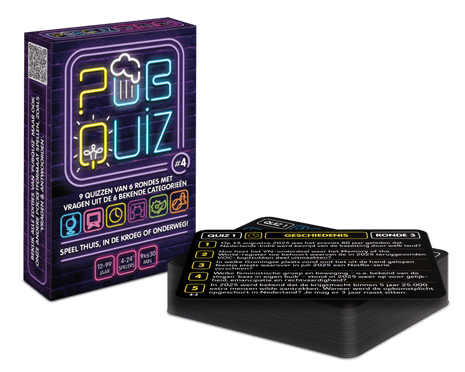 Pubquiz #4 – gezellig kaartspel – 2 tot 4 spelers