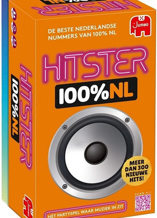 Hitster 100% NL – gezellig kaartspel – 2 tot 10 spelers