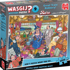 Dit is een foto van het spel Wasgij Retro Mystery 9 - De Grote Treinroof! (1000) te koop bij Speldorado Spellenwinkel Delft